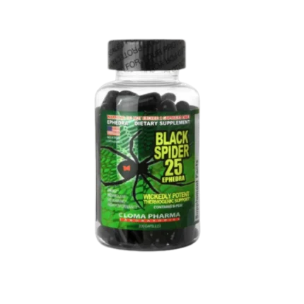 CLOMA PHARMA BLACK SPIDER 25mg Ephedra 100 ServIngs Sarms