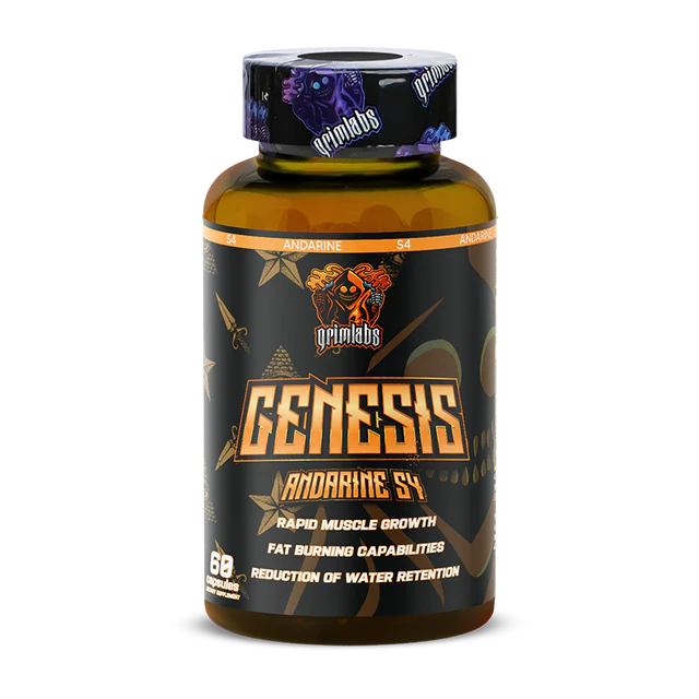 grimlabs genesis s4 andarine 25mg 60 servings GRIMLABS GENESIS S4 (ANDARINE) 25mg 60 SERVINGS S-4 Andarine, Sarms
