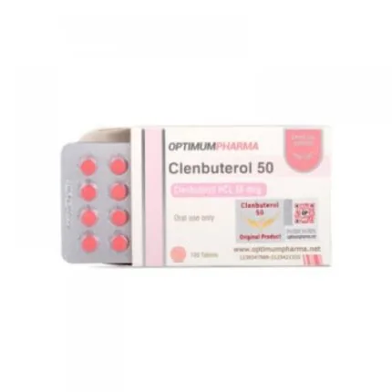 Optimum Pharma Clenbuterol 50MCG 100 TABLET Clenbuterol, Tablet Steroidler