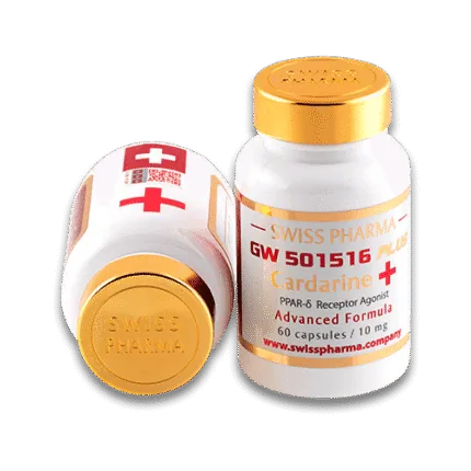 Swiss Pharma GW 501516 Plus Cardarine 10mg 60 Kapsül - Yağ Yakımı ve Dayanıklılık Artırıcı GW-501516 Cardarine, Sarms, Tablet Steroidler