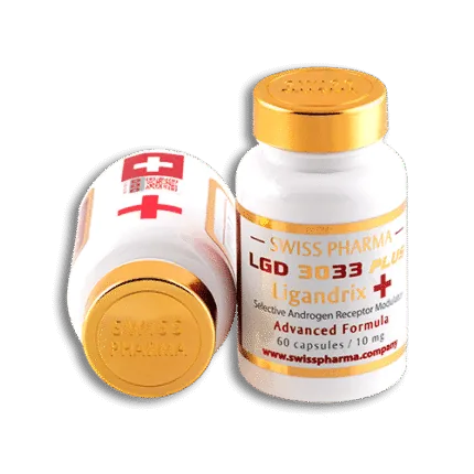 Swiss Pharma LGD 3033 Plus Ligandrix 10mg 60 Kapsül - Kas Geliştirme ve Güç Artırıcı LGD-4033 Ligandrol, Sarms