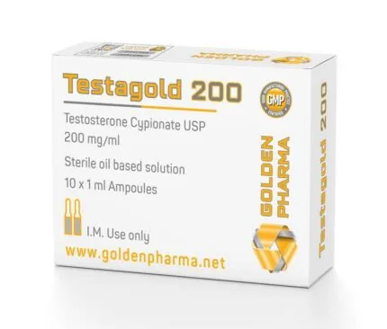 Golden Pharma Testagold (Testo Cypionate) 200 10ml Testosterone Cypionate