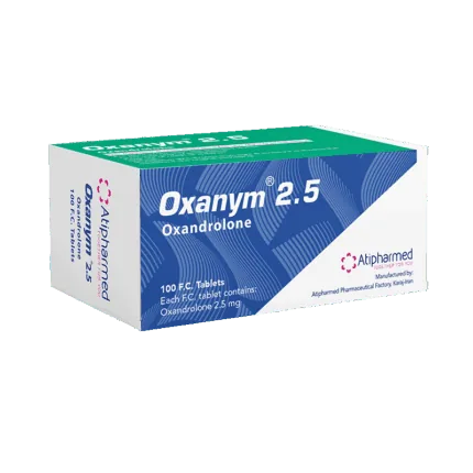Atipharmed Oxanym 2.5mg 100 Tablet (iran oxandrolone) Anavar