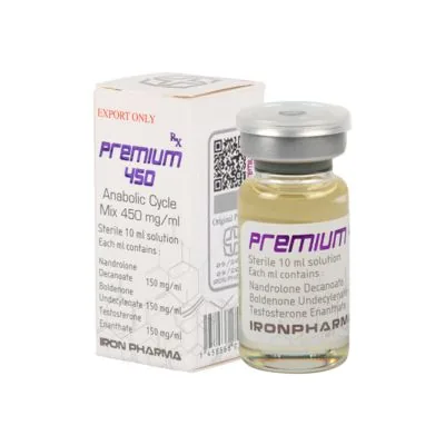 Iron Pharma PREMIUM450 10ml Boldenon, Masteron, Testosterone Cypionate, Testosterone Enanthate, Testosterone Propionate, Trenbolone Acetate, Trenbolone Enanthate