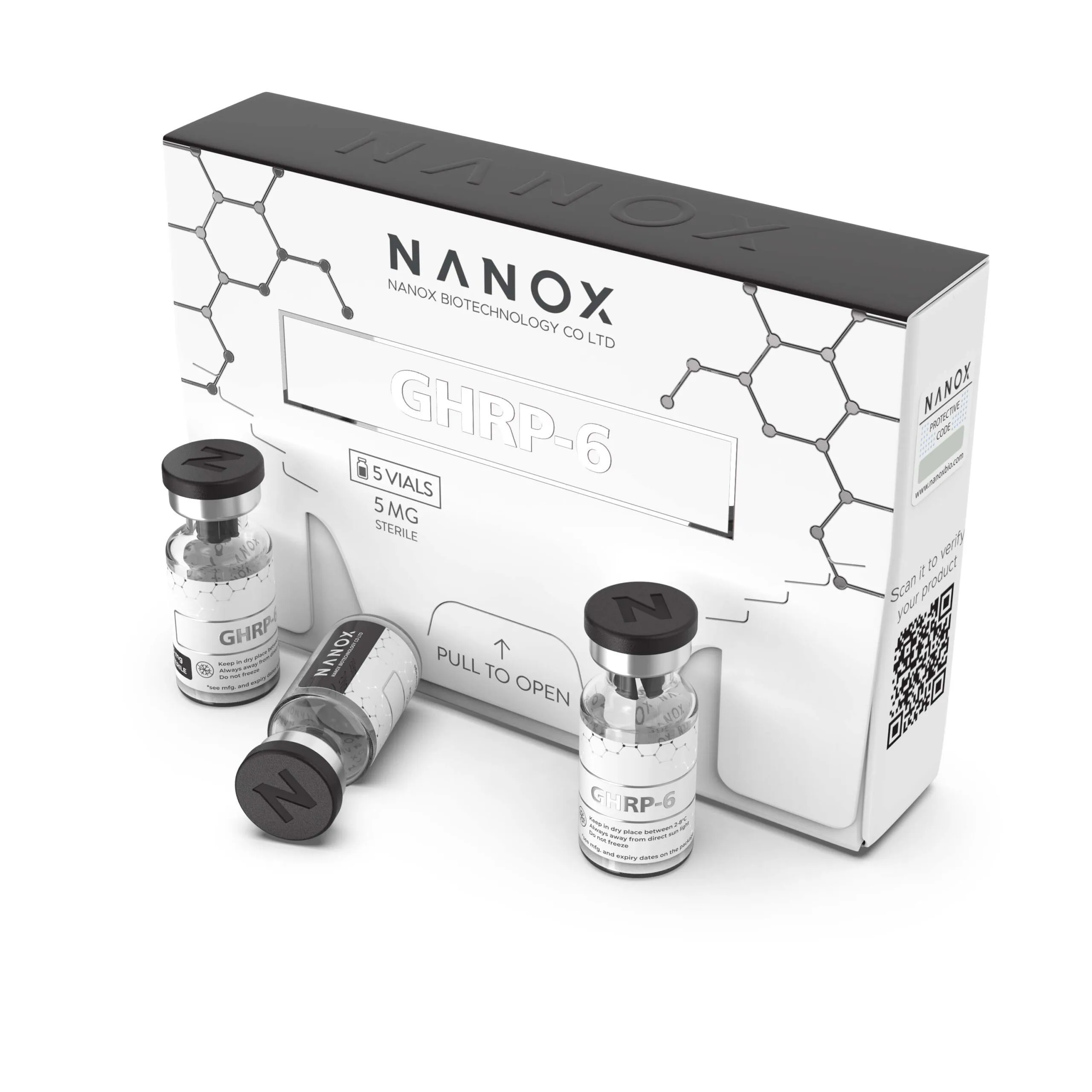 nanox bio peptid ghrp 6 5mg 1 flakon Nanox Bio Peptid Ghrp-6 5mg 1 Flakon GHRP-6