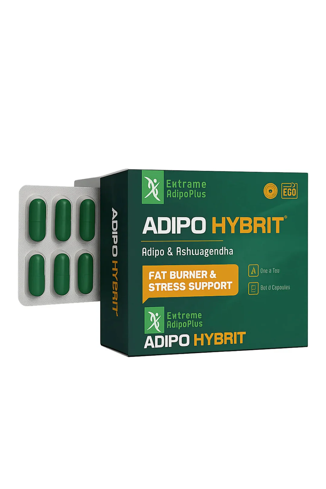 adipo hybrit fat burner stress support 30 kapsul Adipo Hybrit – Fat Burner - Stress Support 30 Kapsül Eczane Ürünleri, Yağ Yakıcı