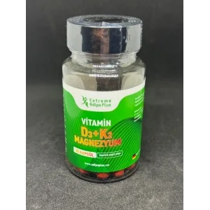 Adipo Plus Extreme Vitamin D3 + K2 + Magnezyum – Kemik, Bağışıklık ve Kas Takviyesi 30 Kapsül Genel